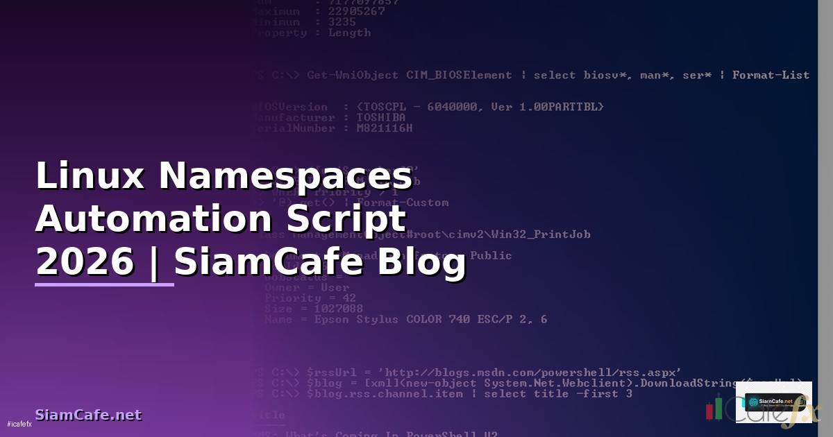 Linux Namespaces Automation Script