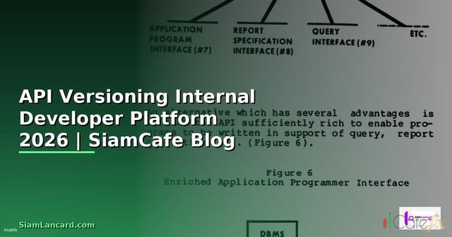API Versioning Internal Developer Platform
