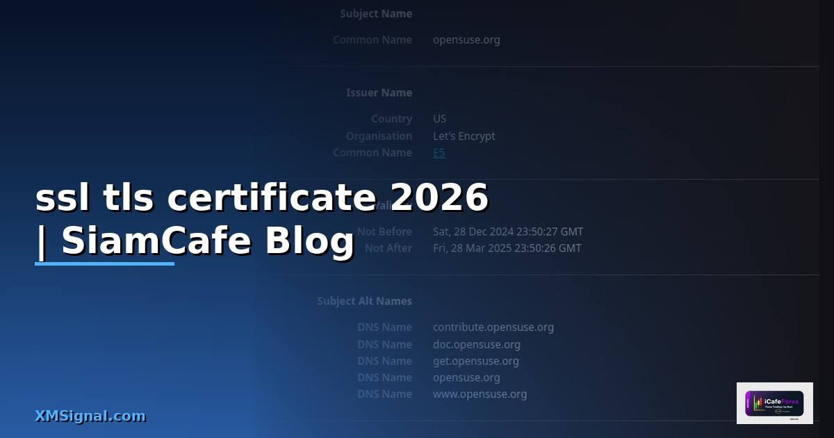 ssl tls certificate คือ