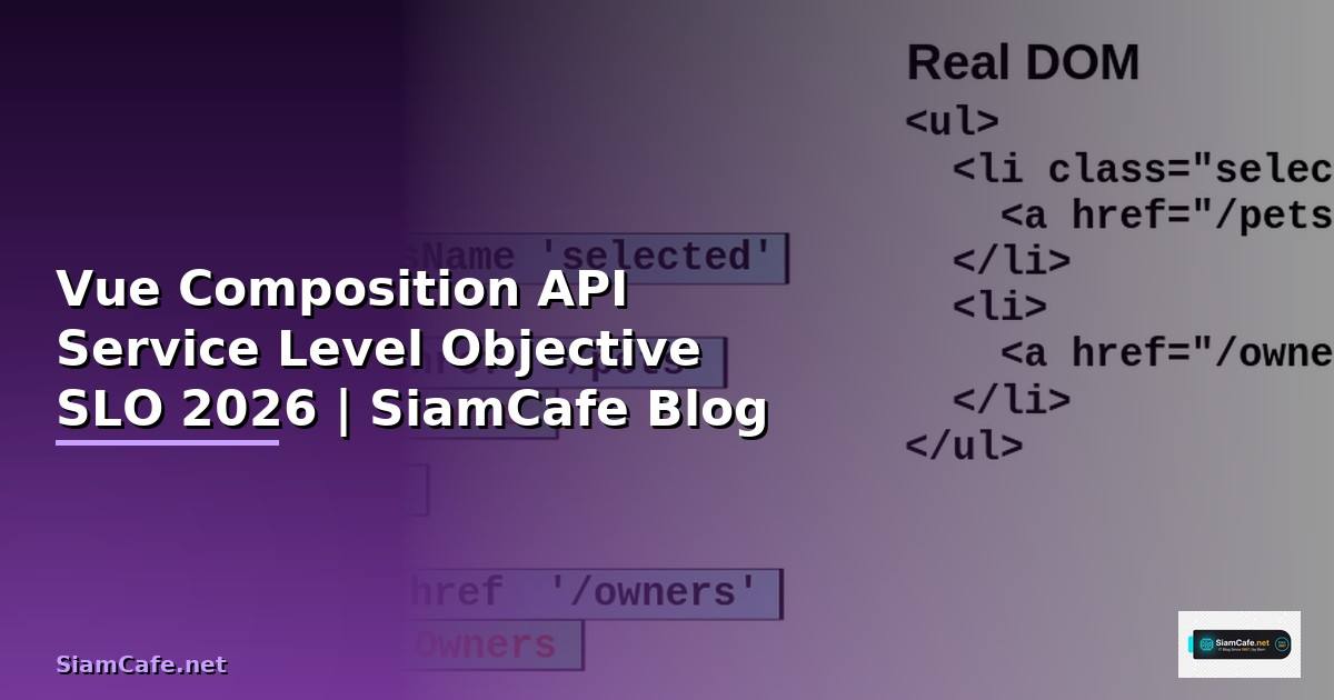 Vue Composition API Service Level Objective SLO