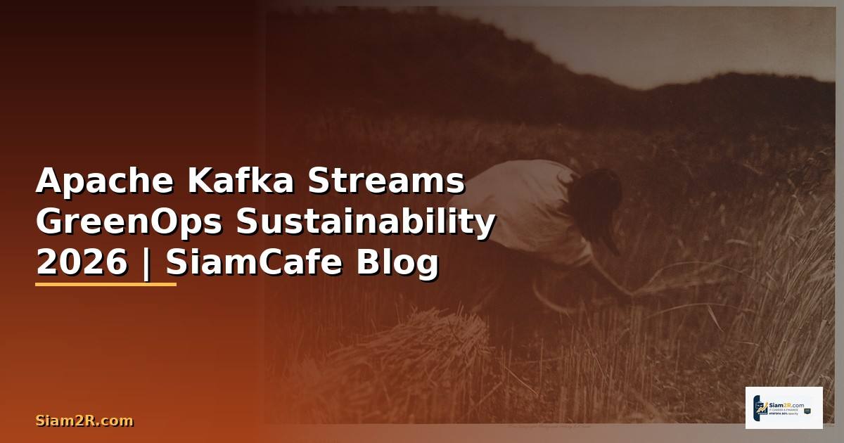 Apache Kafka Streams GreenOps Sustainability