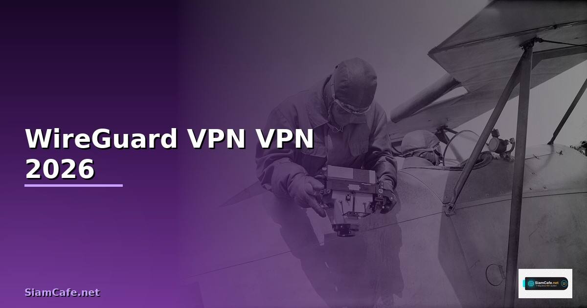 WireGuard VPN — คู่มือติดตั้ง VPN ที่เร็วที่สุดในโลก 2026
