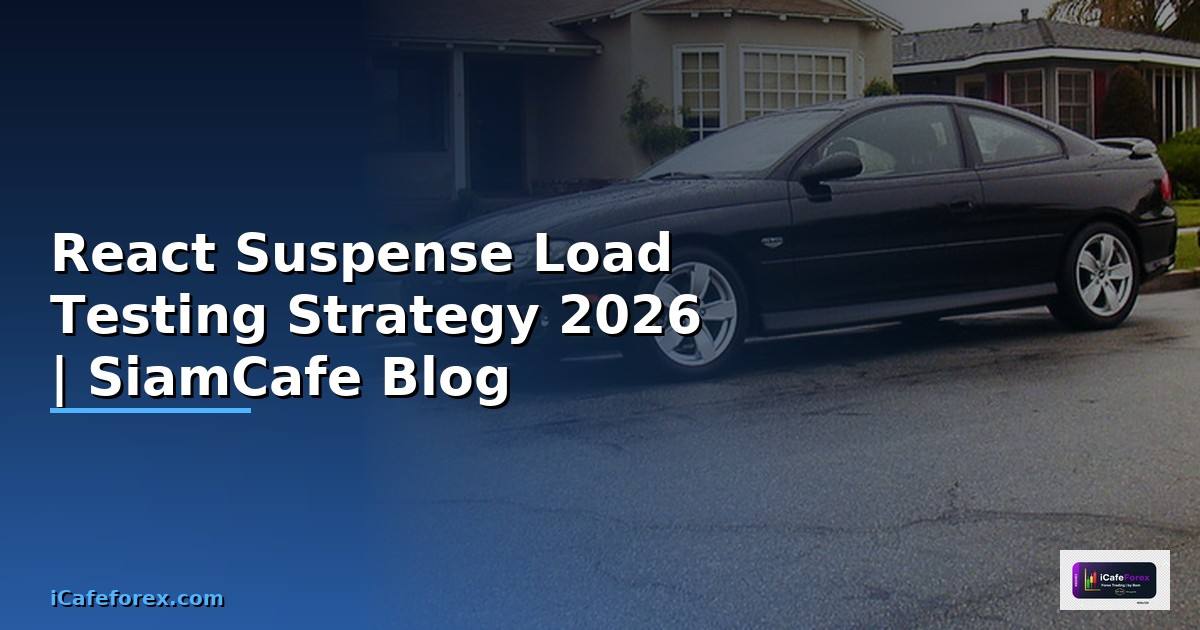 React Suspense Load Testing Strategy