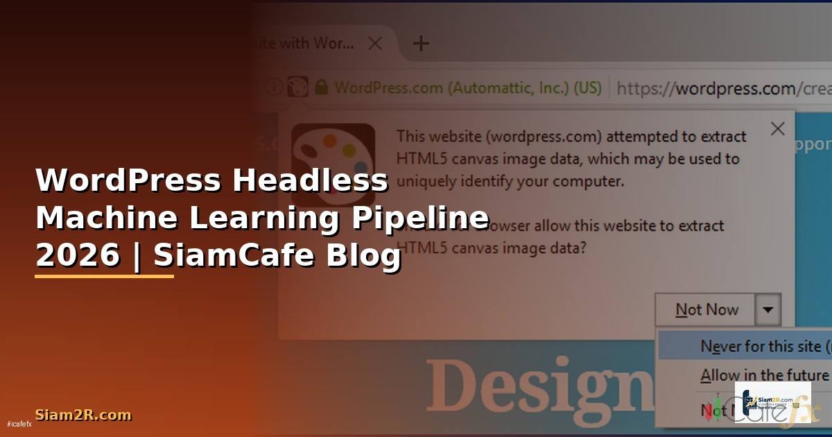 WordPress Headless Machine Learning Pipeline