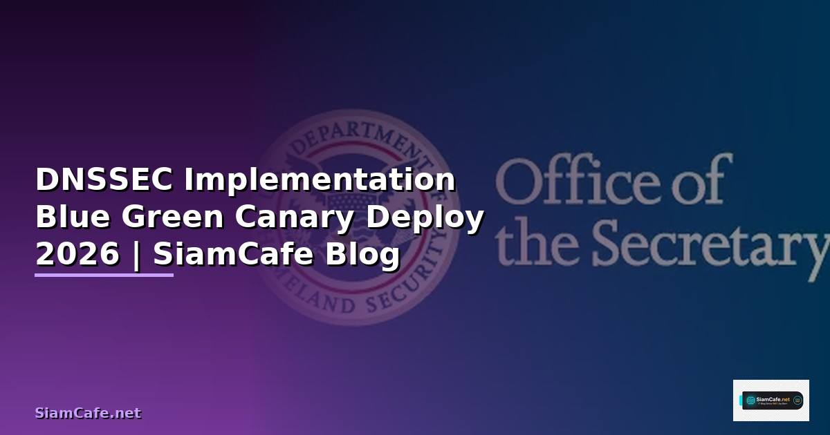 DNSSEC Implementation Blue Green Canary Deploy