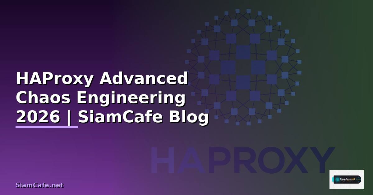 HAProxy Advanced Chaos Engineering