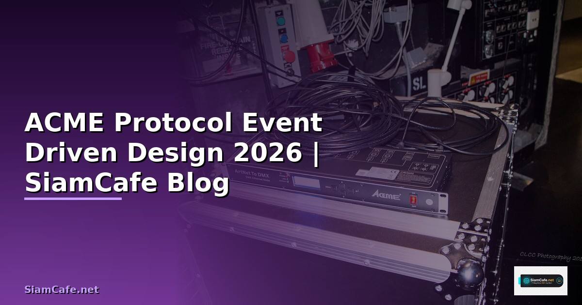 ACME Protocol Event Driven Design
