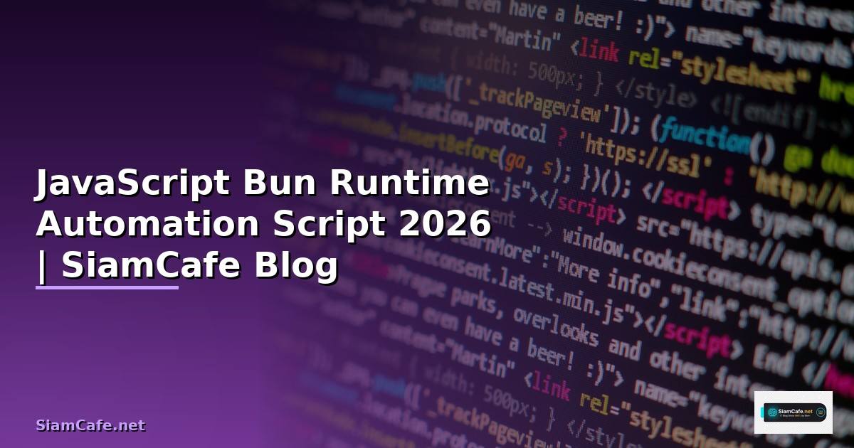 JavaScript Bun Runtime Automation Script