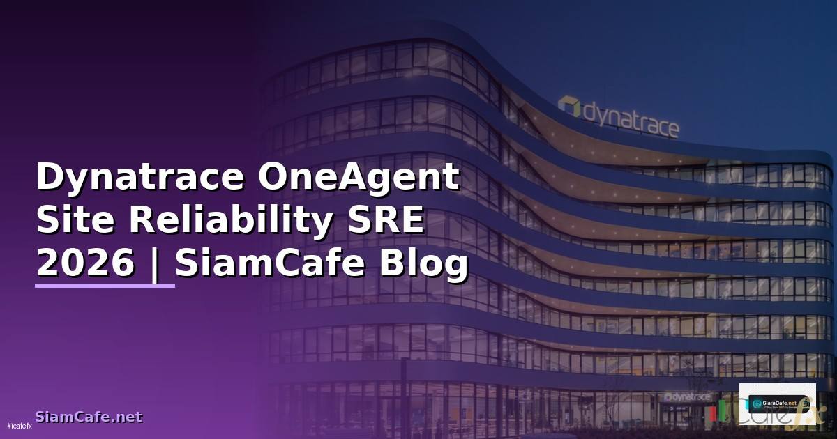 Dynatrace OneAgent Site Reliability SRE