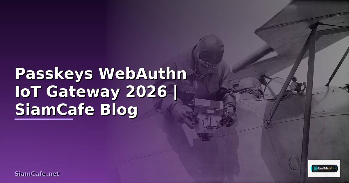 Passkeys WebAuthn IoT Gateway