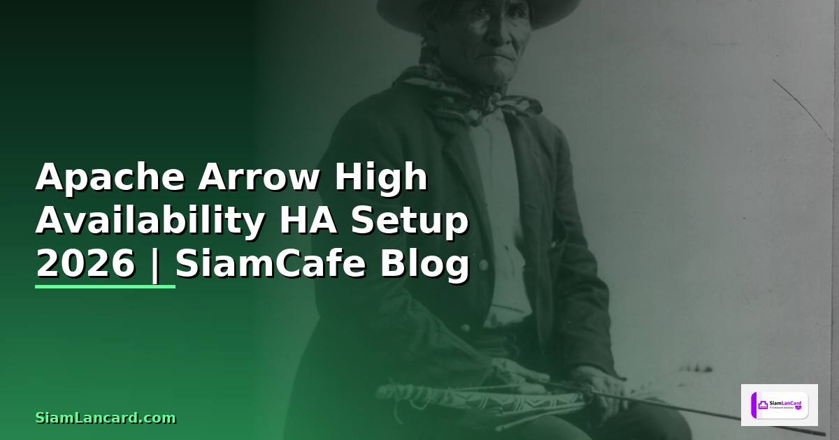 Apache Arrow High Availability HA Setup