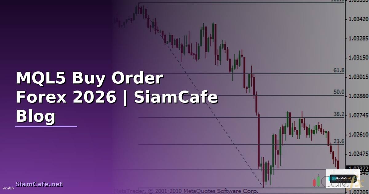 MQL5 Buy Order — คู่มือเทรด Forex ฉบับสมบูรณ์