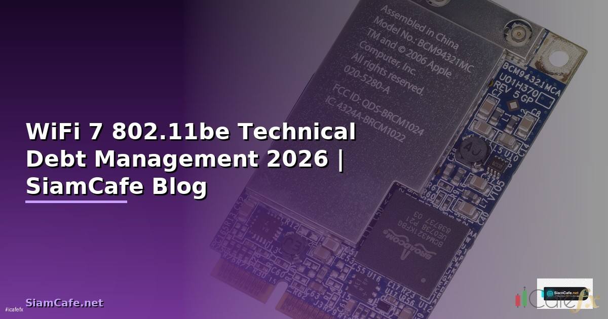 WiFi 7 802.11be Technical Debt Management