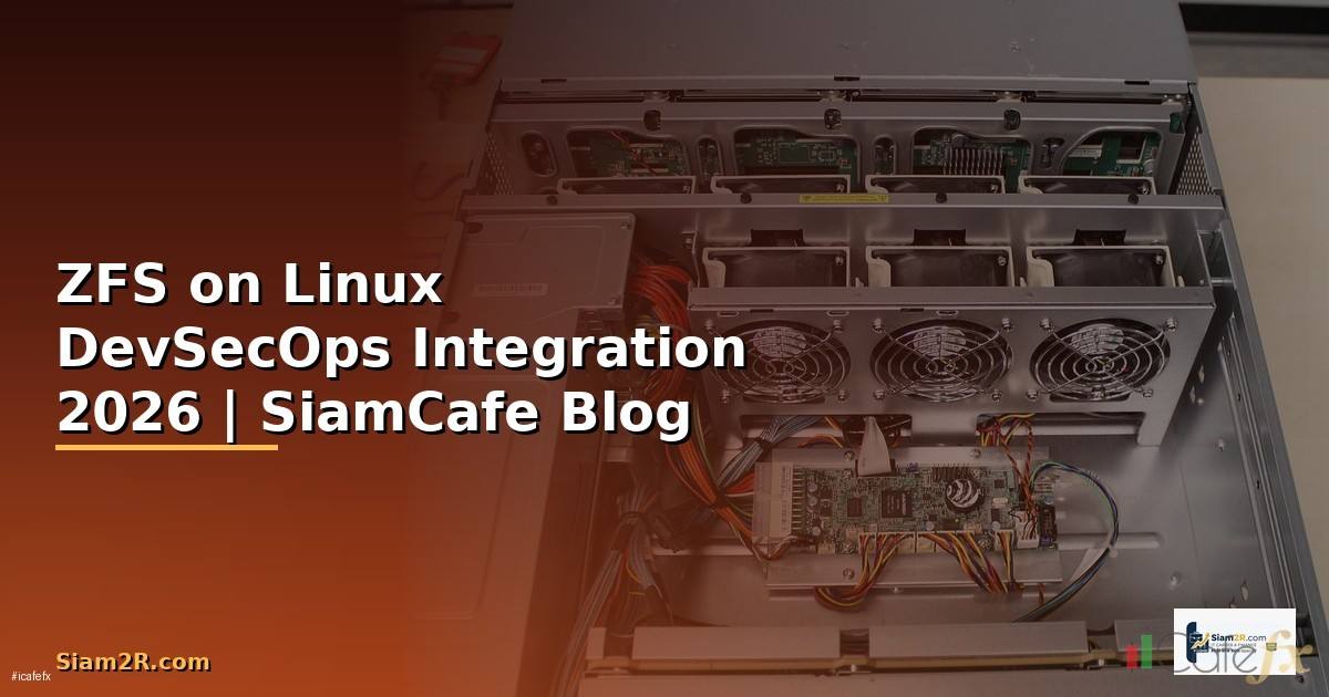 ZFS on Linux DevSecOps Integration — คู่มือฉบับสมบูรณ์ 2026