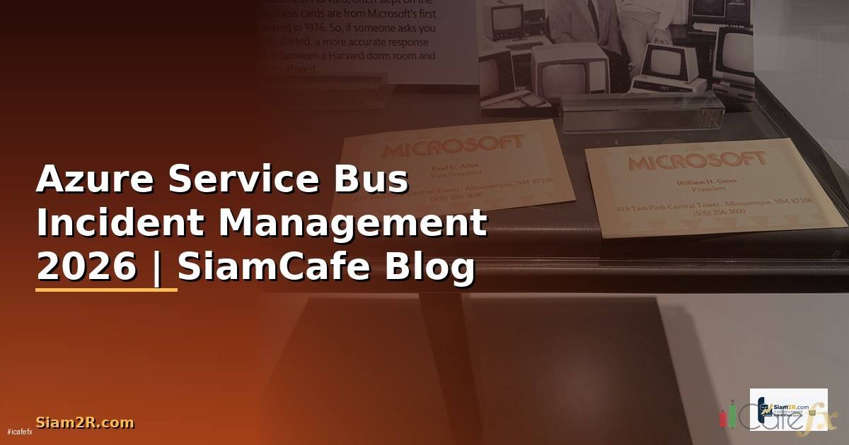 Azure Service Bus Incident Management