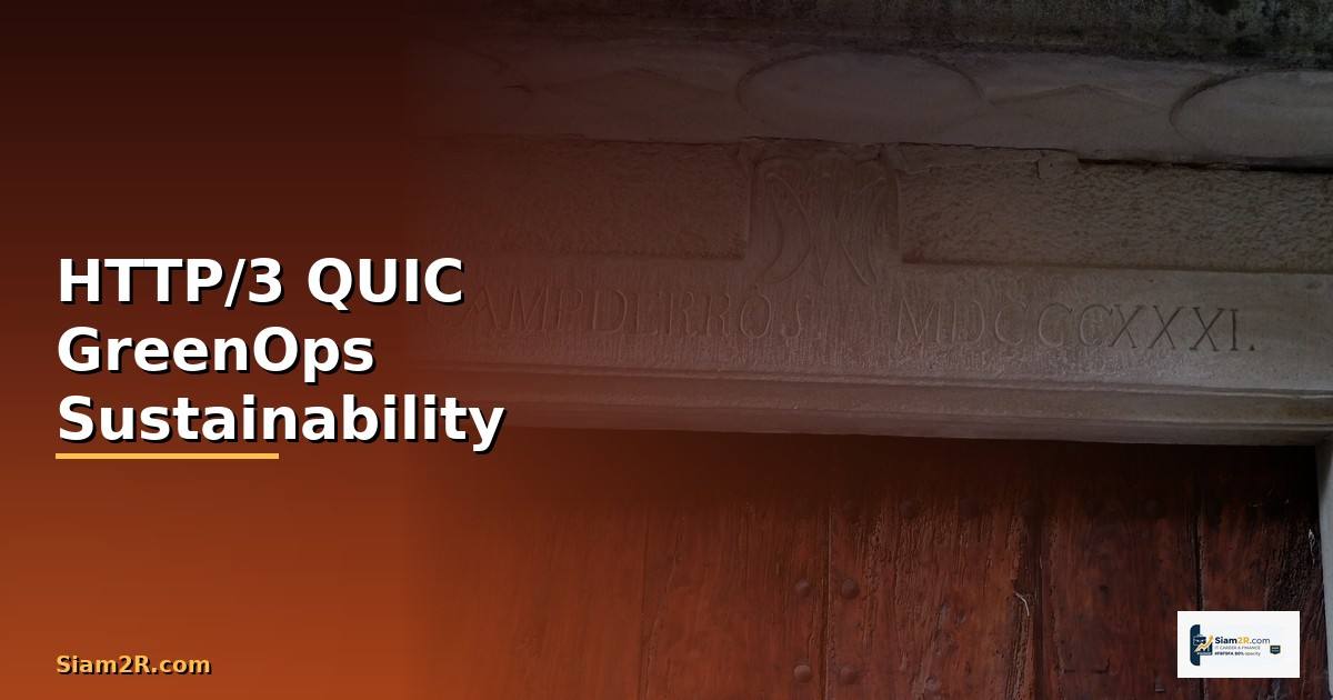 HTTP/3 QUIC GreenOps Sustainability —
