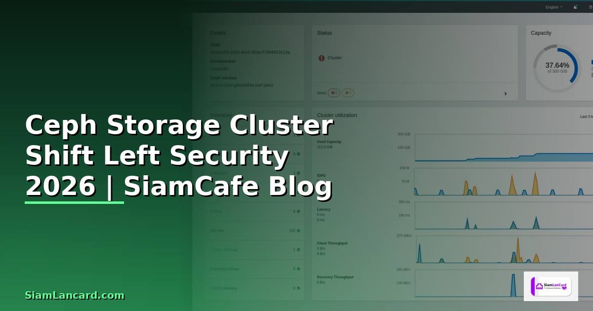 Ceph Storage Cluster Shift Left Security