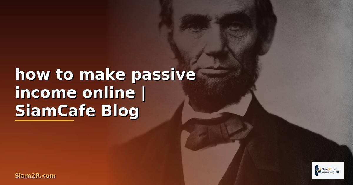 how to make passive income