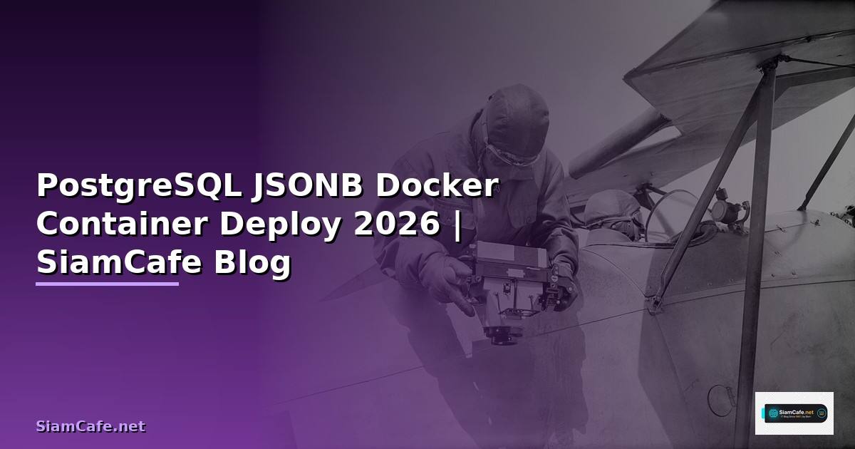 PostgreSQL JSONB Docker Container Deploy
