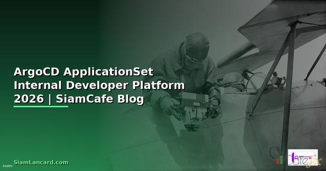 ArgoCD ApplicationSet Internal Developer Platform