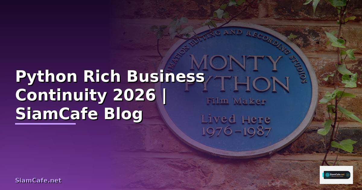 Python Rich Business Continuity