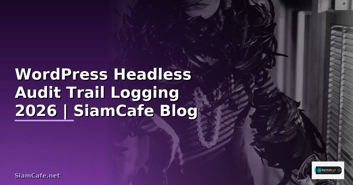 WordPress Headless Audit Trail Logging