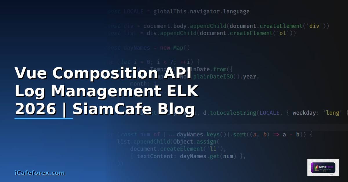 Vue Composition API Log Management ELK