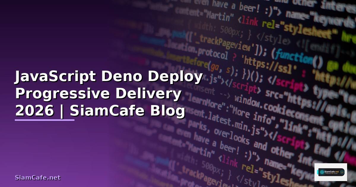 JavaScript Deno Deploy Progressive Delivery