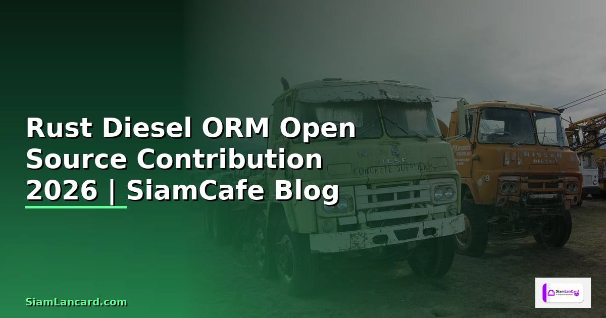 Rust Diesel ORM Open Source Contribution