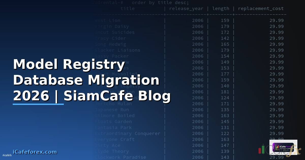 Model Registry Database Migration — คู่มือฉบับสมบูรณ์ 2026