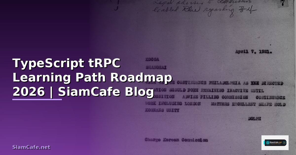 TypeScript tRPC Learning Path Roadmap