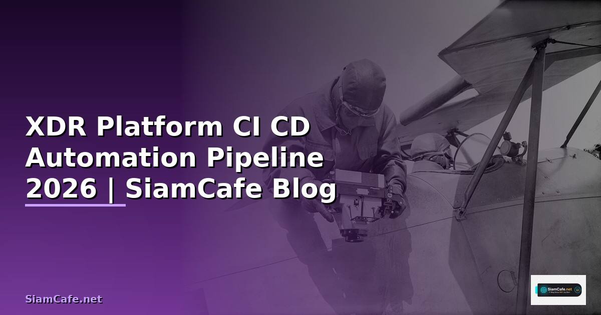 XDR Platform CI CD Automation Pipeline — คู่มือฉบับสมบูรณ์ 2026