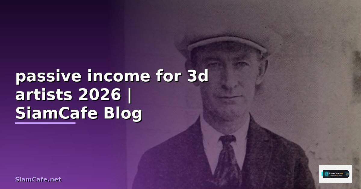 passive income for 3d artists