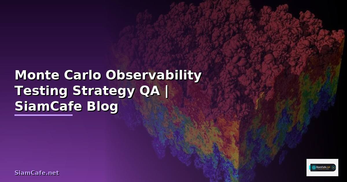 Monte Carlo Observability Testing Strategy QA