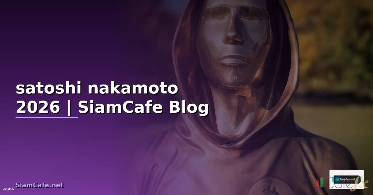 satoshi nakamoto คือใคร