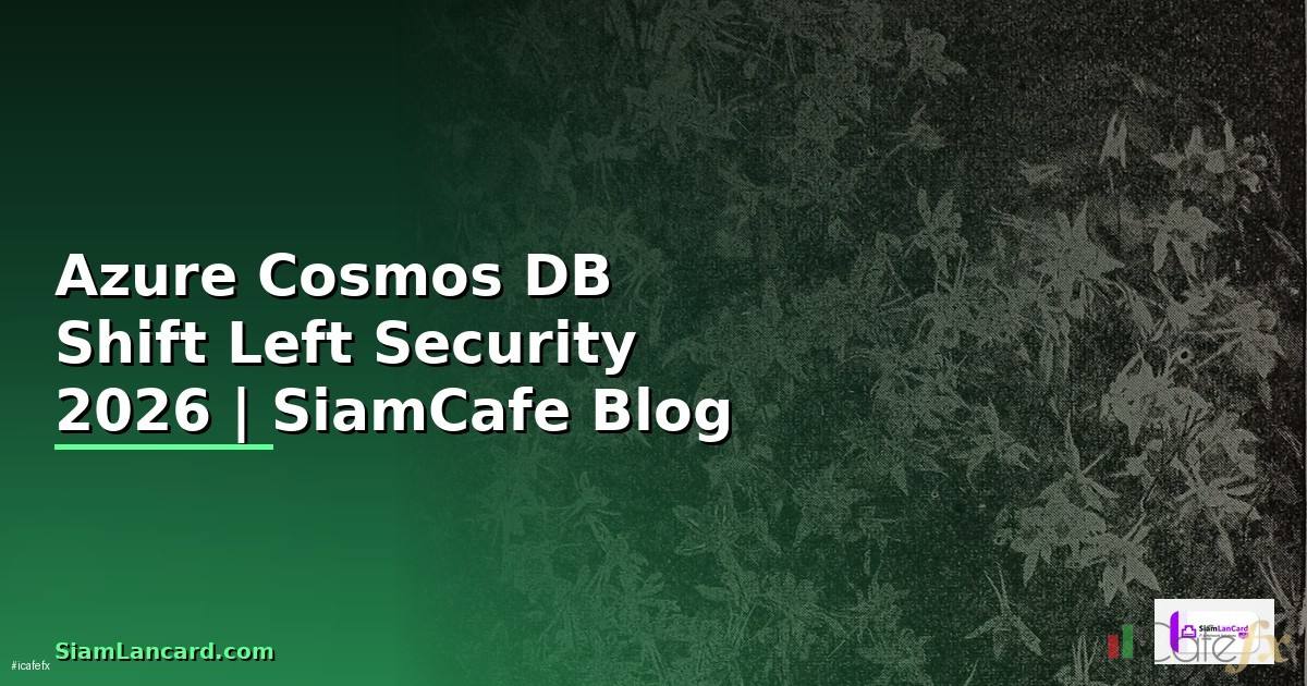 Azure Cosmos DB Shift Left Security