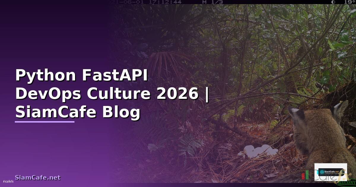 Python FastAPI DevOps Culture