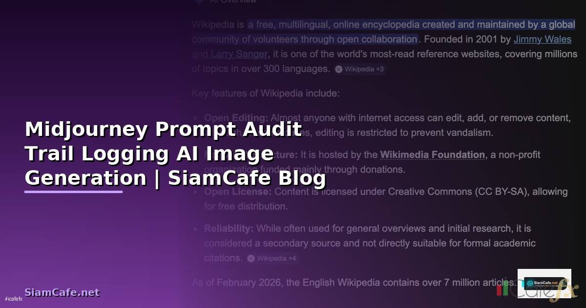 Midjourney Prompt Audit Trail Logging — ติดตาม