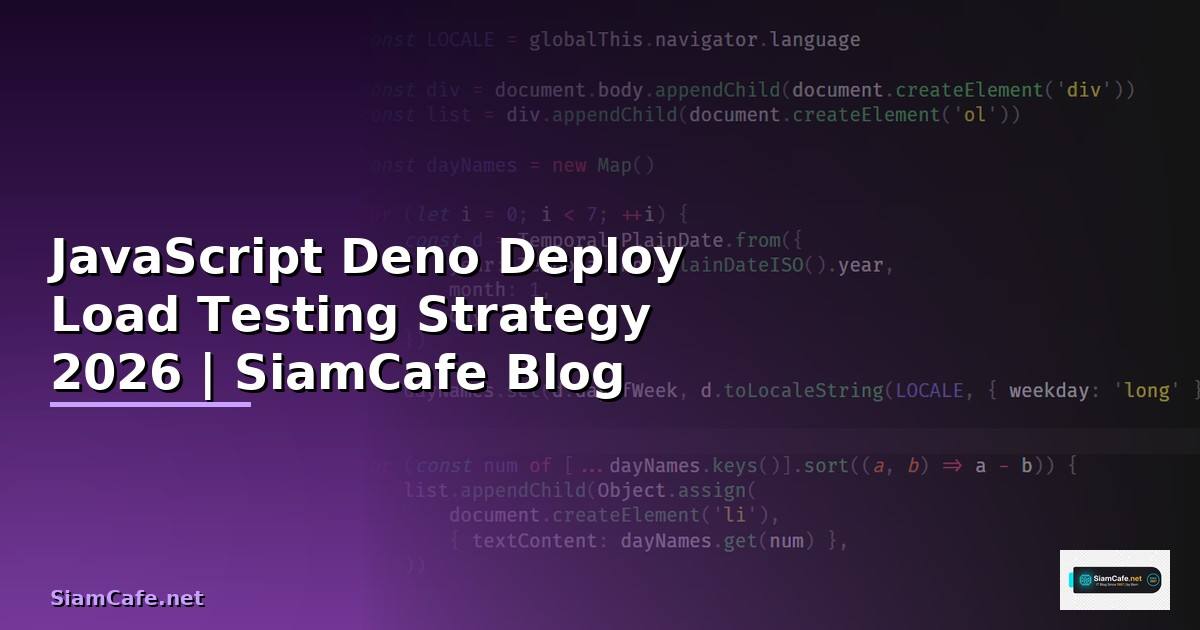 JavaScript Deno Deploy Load Testing Strategy