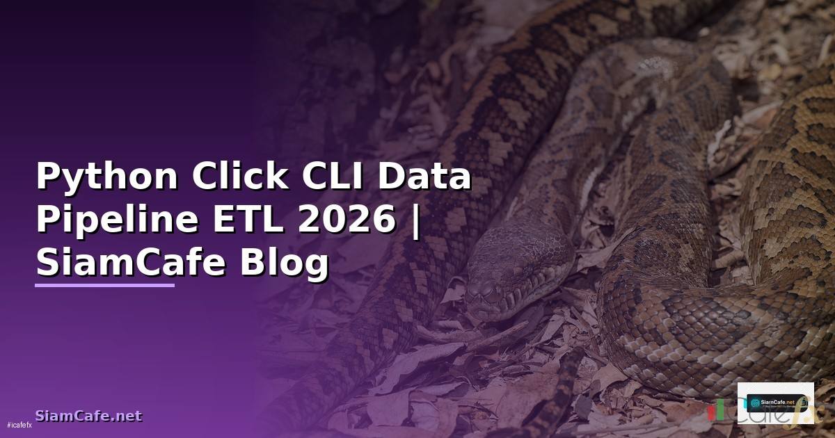 Python Click CLI Data Pipeline ETL