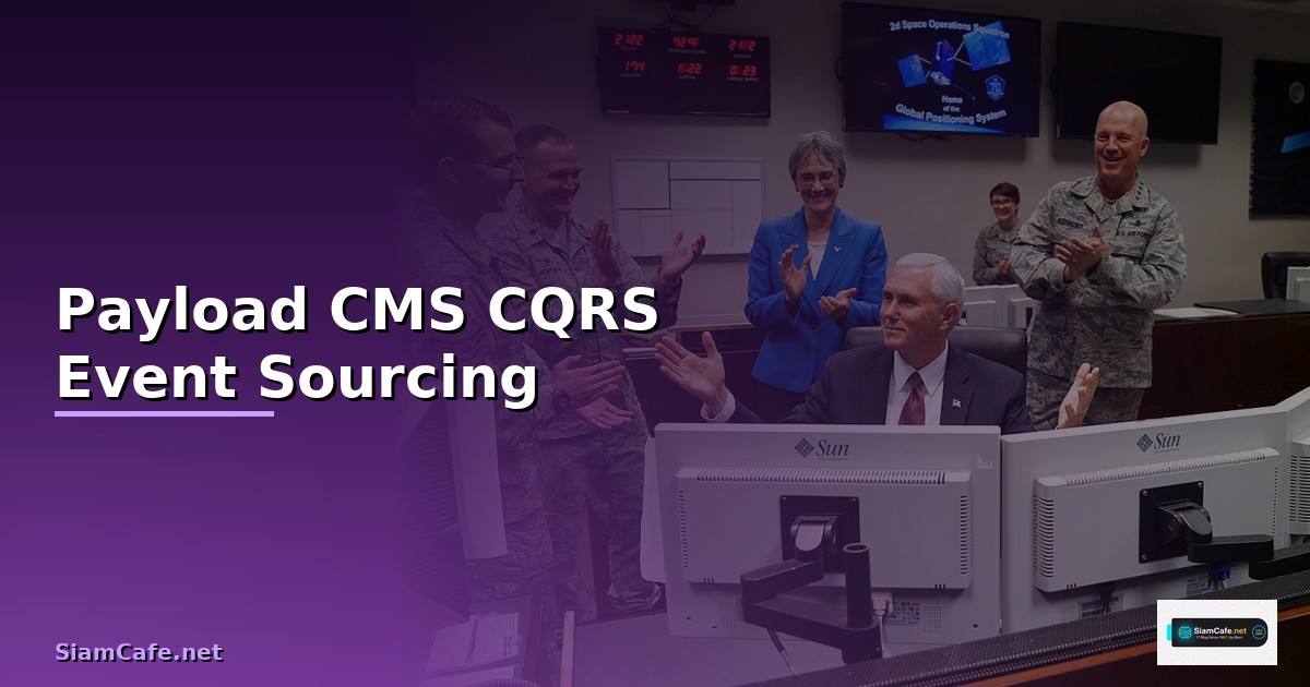 Payload CMS CQRS Event Sourcing — วิธีตั้งค่าและใช้งานจริงพร้อมตัวอย่าง