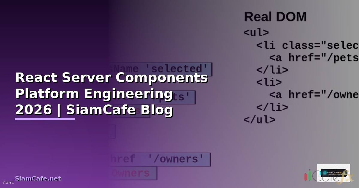React Server Components Platform Engineering