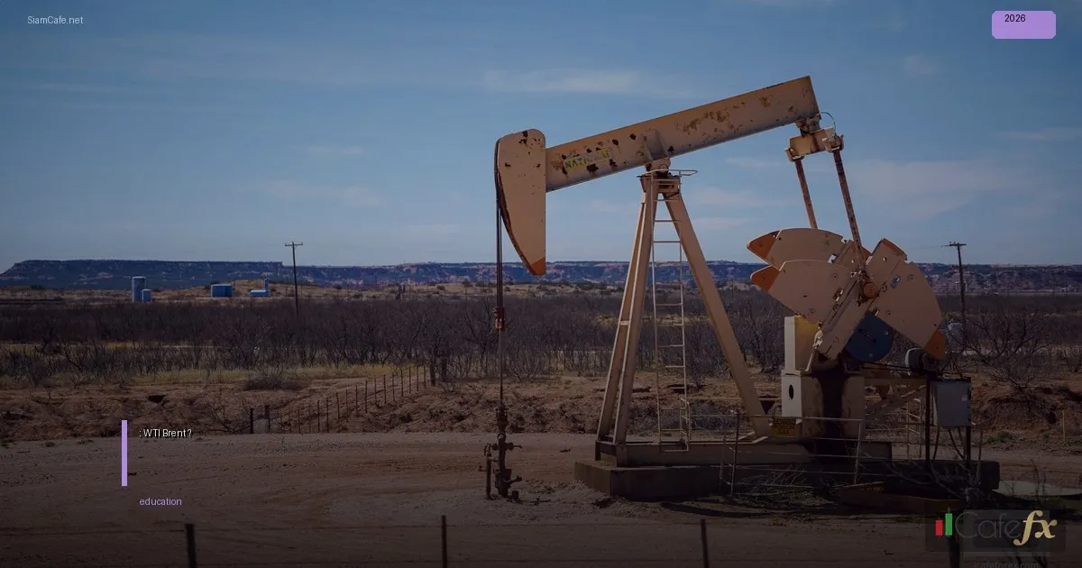 คู่มือเทรดน้ำมัน: WTI และ Brent ต่างกันอย่างไร?