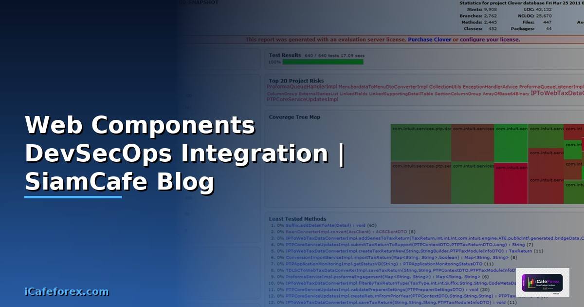 Web Components DevSecOps Integration