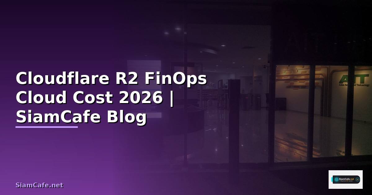 Cloudflare R2 FinOps Cloud Cost