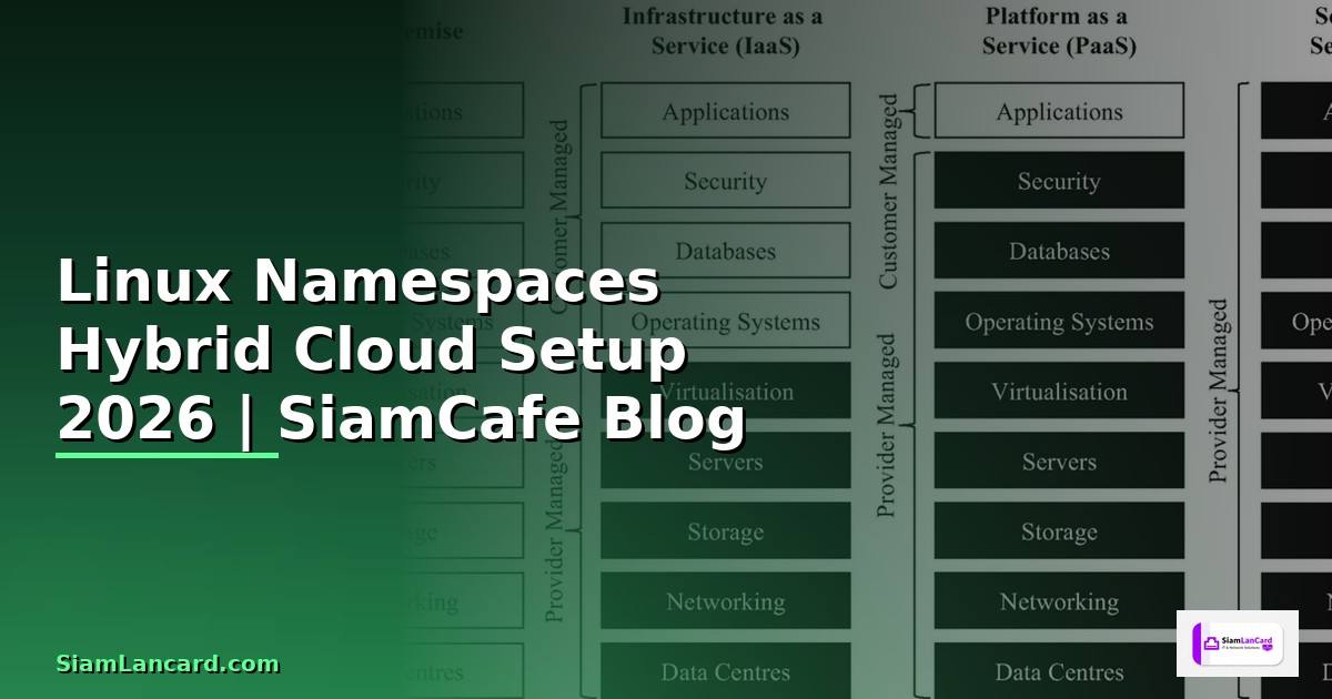Linux Namespaces Hybrid Cloud Setup — คู่มือฉบับสมบูรณ์ 2026