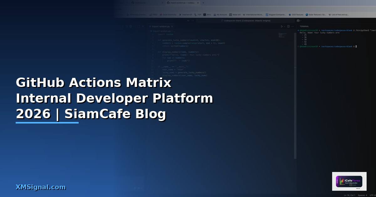 GitHub Actions Matrix Internal Developer Platform