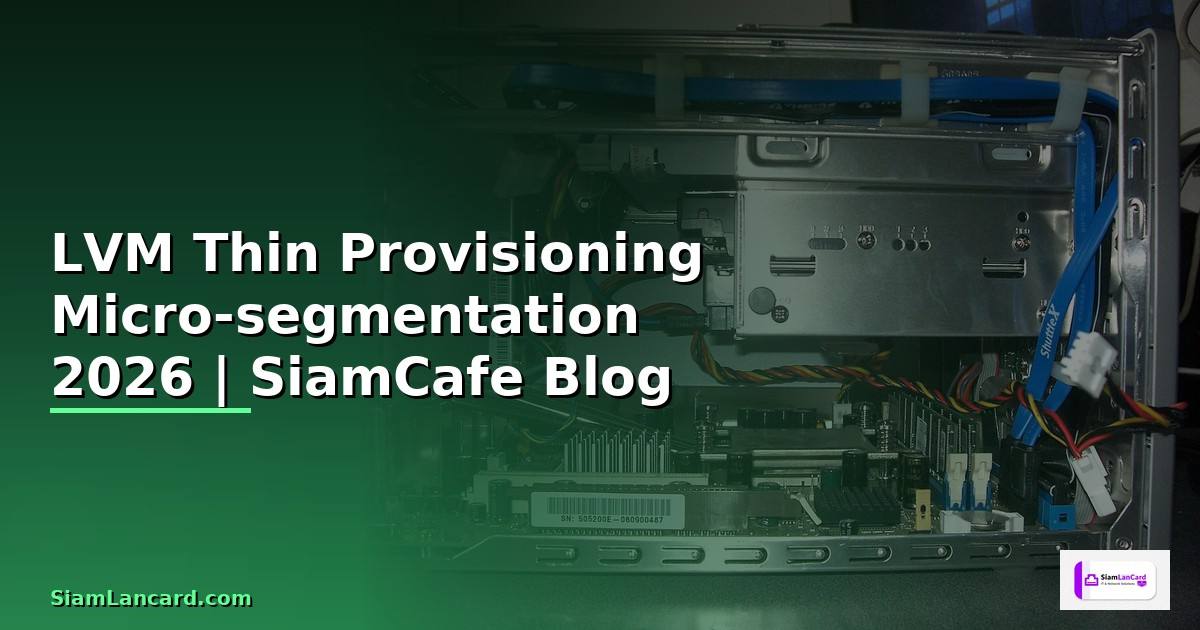 LVM Thin Provisioning Micro-segmentation