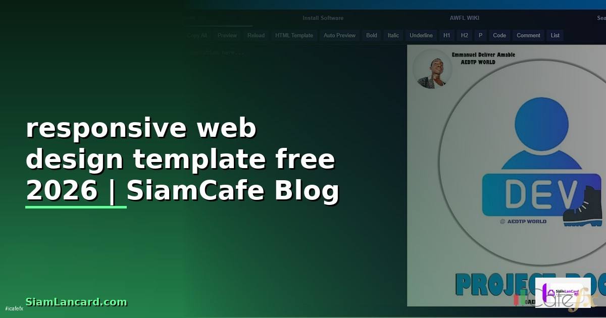 responsive web design template free