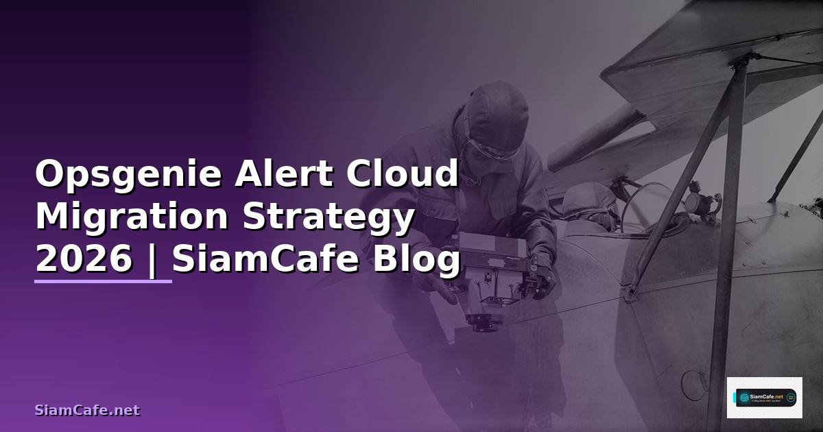 Opsgenie Alert Cloud Migration Strategy